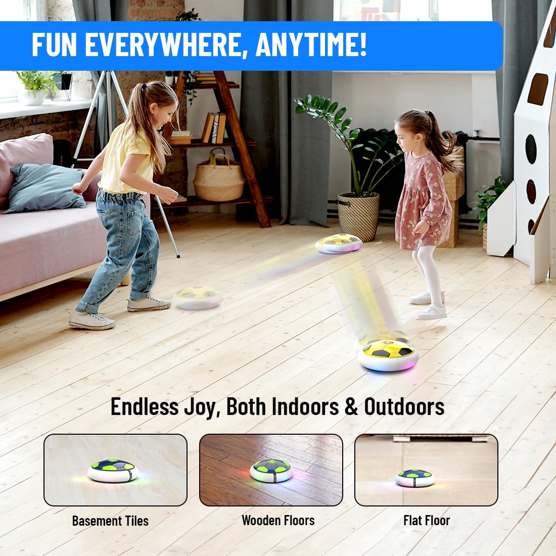 Battery Powered Hover Football Indoor Floating Hoverball Soccer