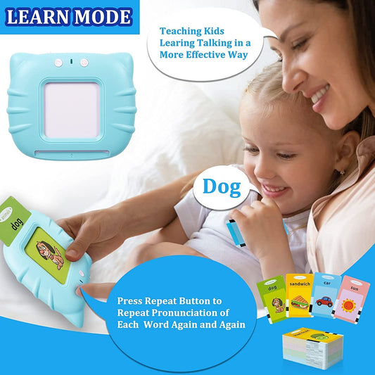 Talking Baby Double Sided Flash Cards Educational Toys for 1-4 Years Old