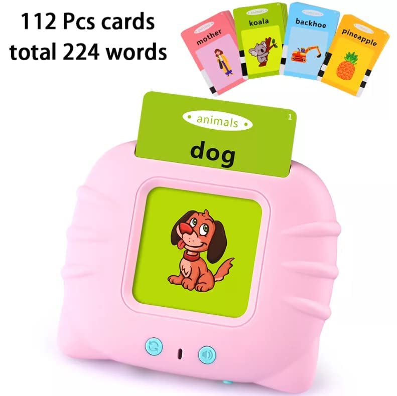Talking Baby Double Sided Flash Cards Educational Toys for 1-4 Years Old