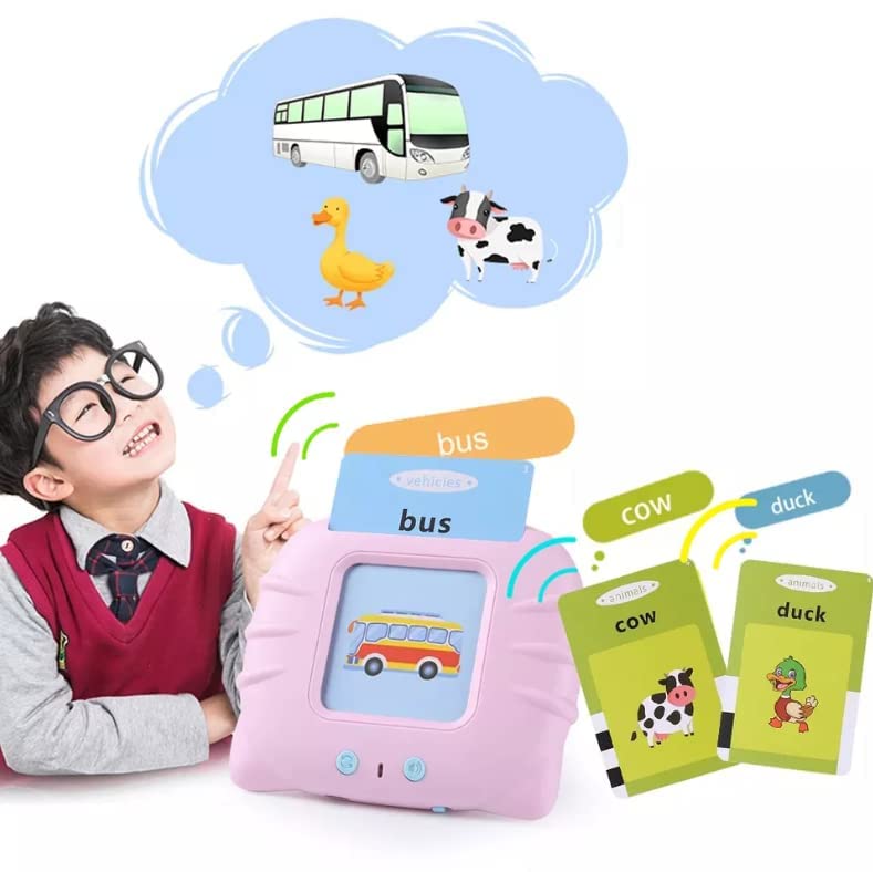 Talking Baby Double Sided Flash Cards Educational Toys for 1-4 Years Old
